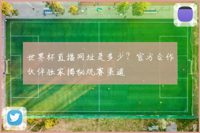 世界杯直播网址是多少？官方合作伙伴独家揭秘观赛渠道